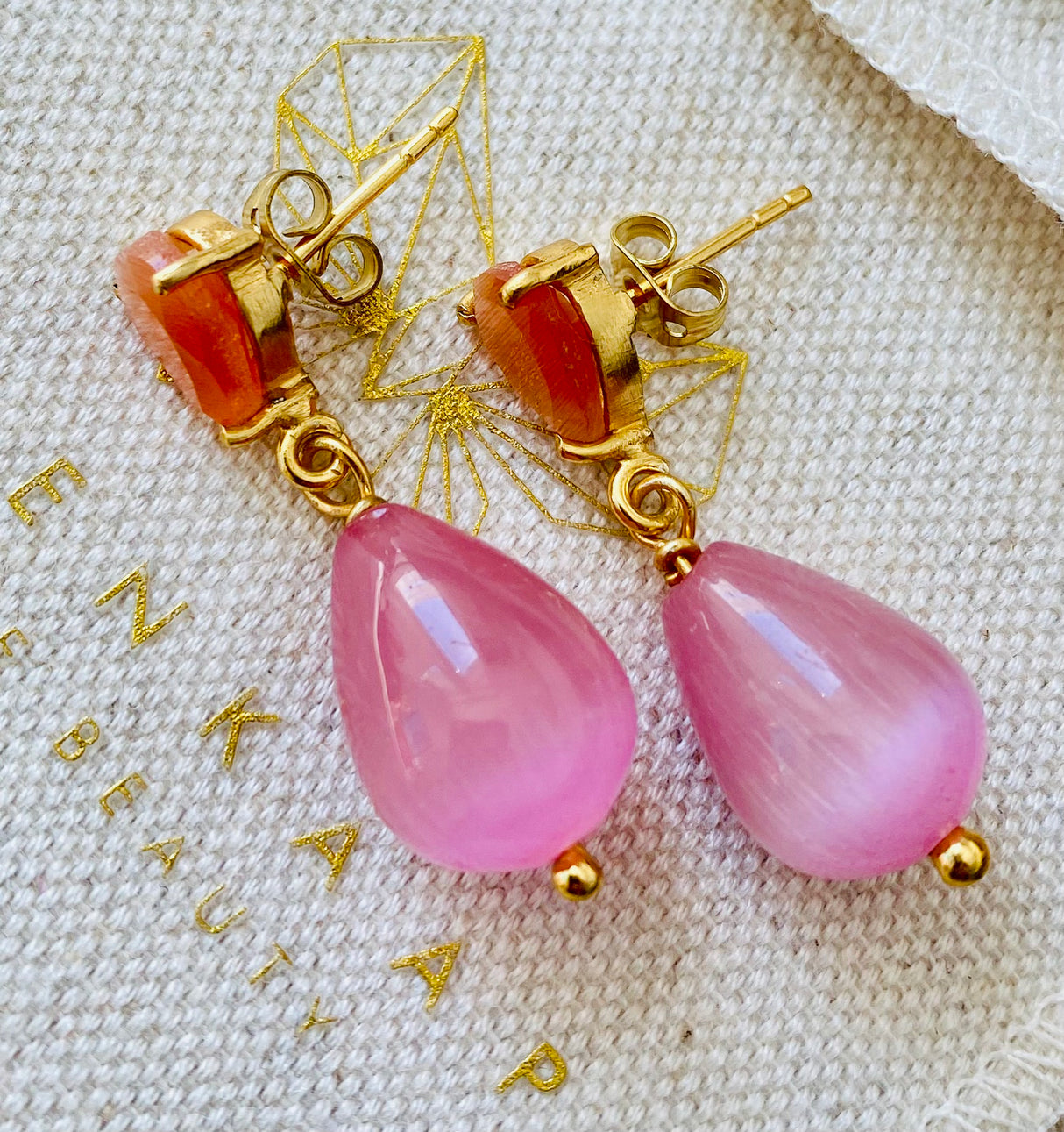 Dråpeformede øredobber