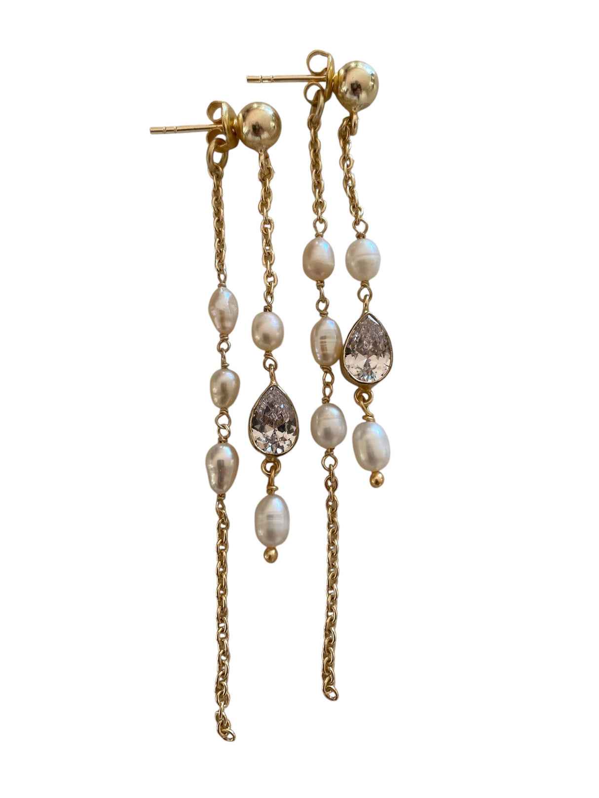 Øredobber med små ferskvannsperler