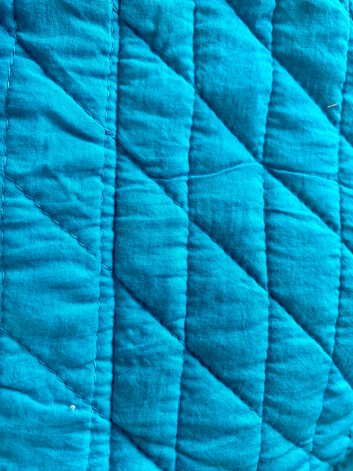 Kun 1 igjen! Tote bag - Block print - Turkis/rosa/rød/blomster