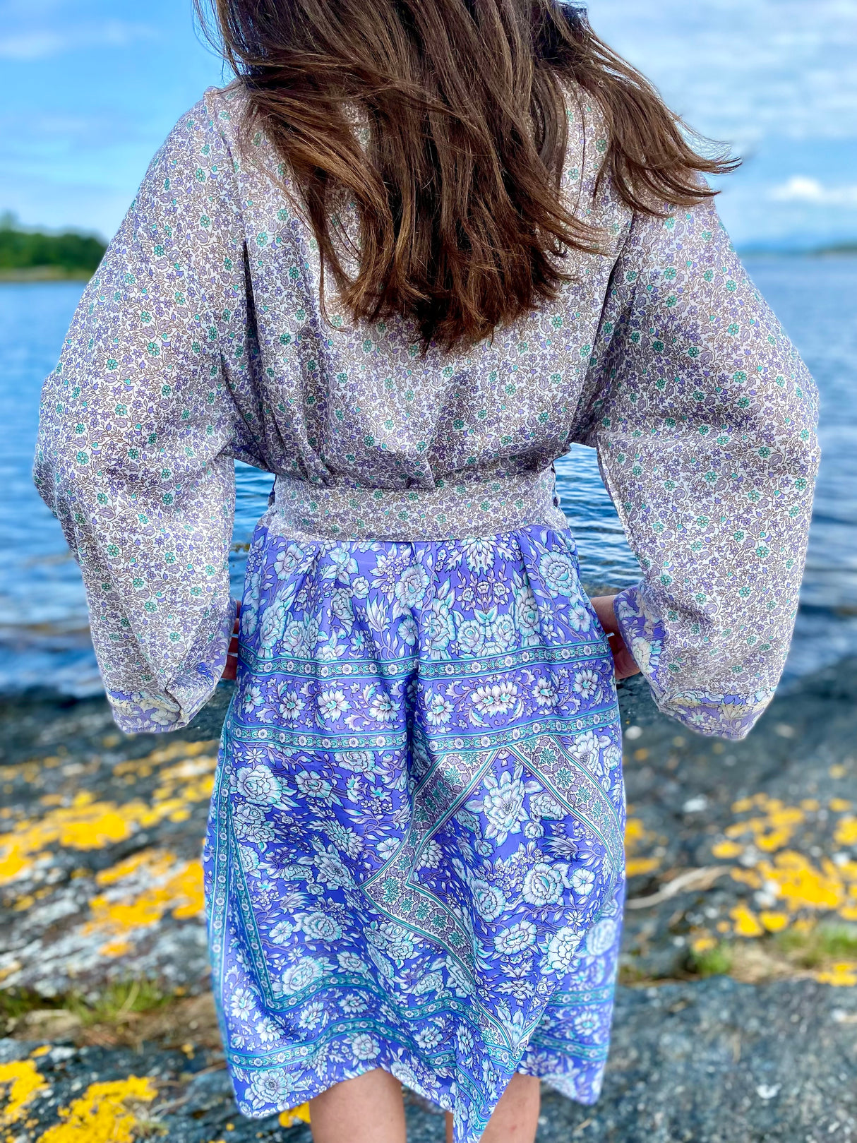 Vintage silke kimono - (Kun én av hver modell).