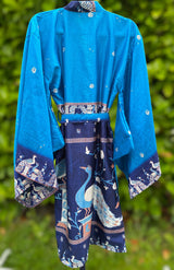 Vintage silke kimono - (Kun én av hver modell).